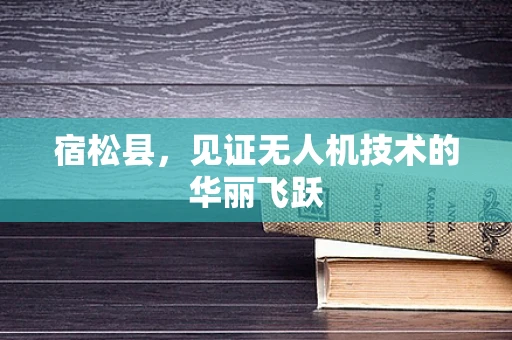 宿松县，见证无人机技术的华丽飞跃