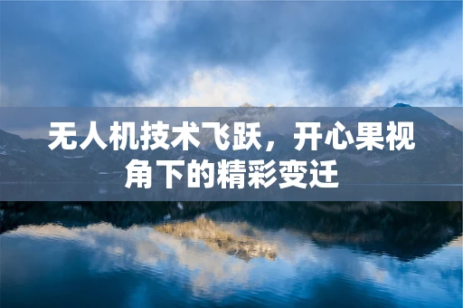 无人机技术飞跃，开心果视角下的精彩变迁