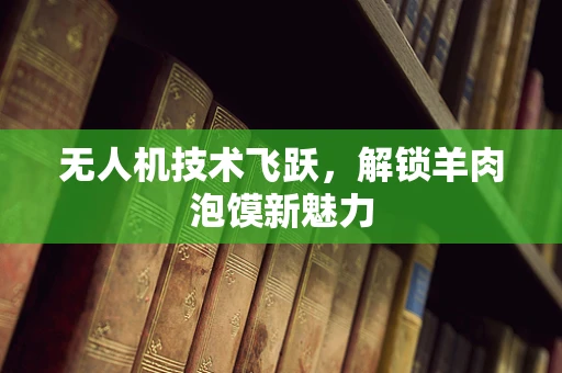 无人机技术飞跃，解锁羊肉泡馍新魅力