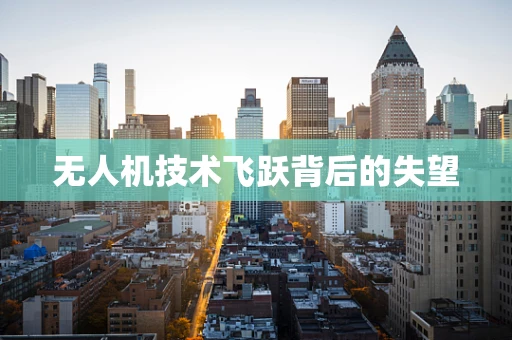 无人机技术飞跃背后的失望
