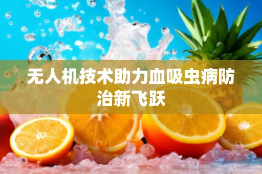 无人机技术助力血吸虫病防治新飞跃