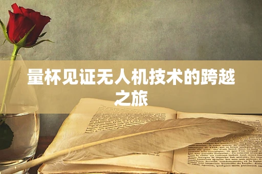 量杯见证无人机技术的跨越之旅