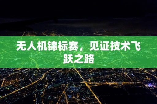 无人机锦标赛，见证技术飞跃之路