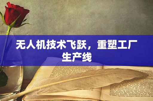 无人机技术飞跃，重塑工厂生产线