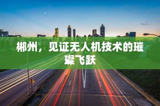 郴州，见证无人机技术的璀璨飞跃