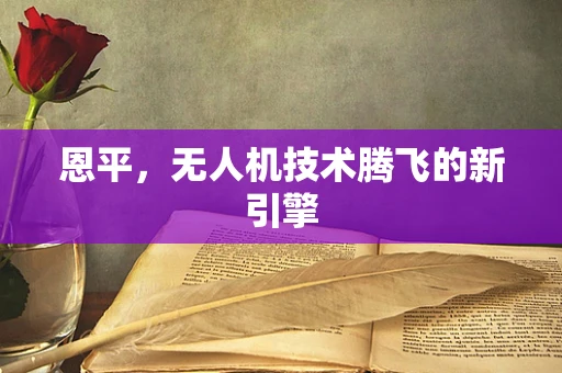 恩平，无人机技术腾飞的新引擎
