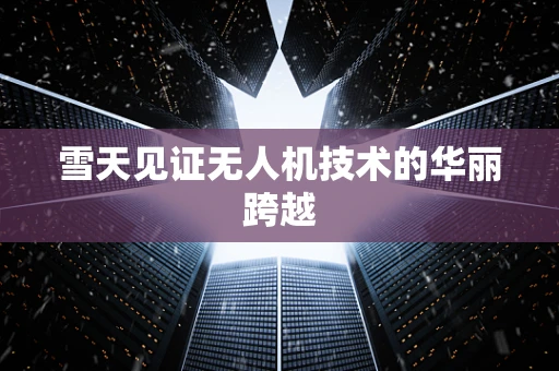 雪天见证无人机技术的华丽跨越