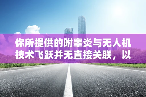 你所提供的附睾炎与无人机技术飞跃并无直接关联，以下是一篇关于无人机技术飞跃的文章