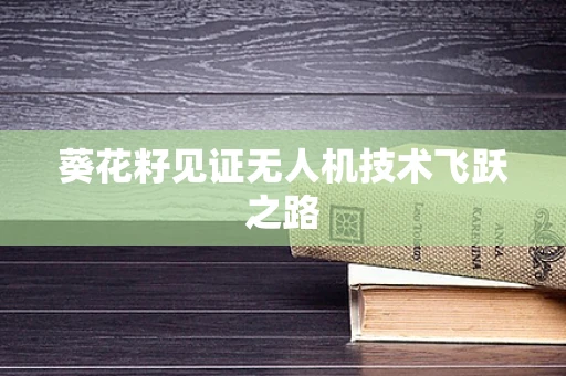 葵花籽见证无人机技术飞跃之路