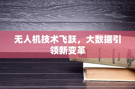 无人机技术飞跃，大数据引领新变革