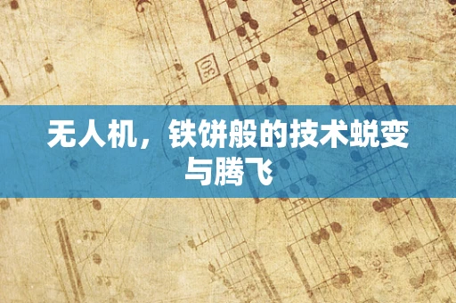 无人机，铁饼般的技术蜕变与腾飞
