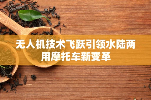 无人机技术飞跃引领水陆两用摩托车新变革