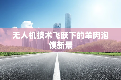 无人机技术飞跃下的羊肉泡馍新景