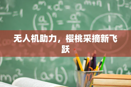 无人机助力，樱桃采摘新飞跃