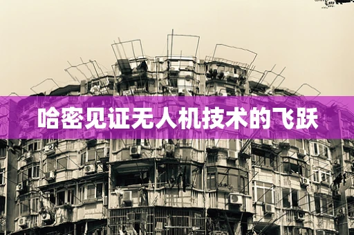 哈密见证无人机技术的飞跃