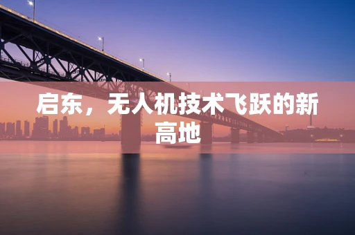启东，无人机技术飞跃的新高地