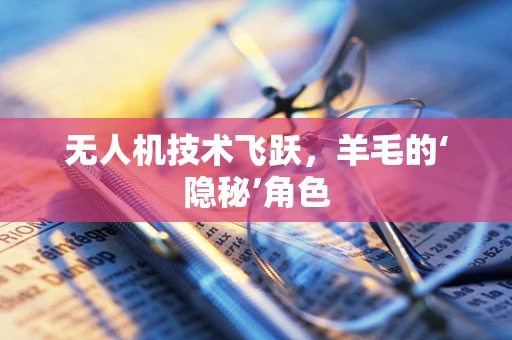 无人机技术飞跃，羊毛的‘隐秘’角色