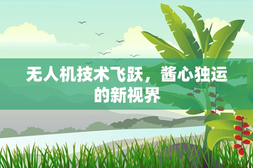 无人机技术飞跃，酱心独运的新视界