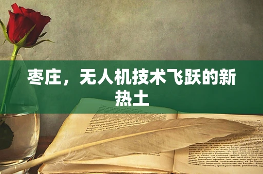枣庄，无人机技术飞跃的新热土