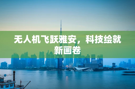 无人机飞跃雅安，科技绘就新画卷