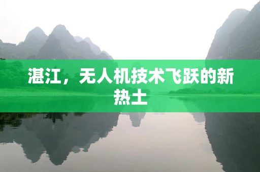 湛江，无人机技术飞跃的新热土
