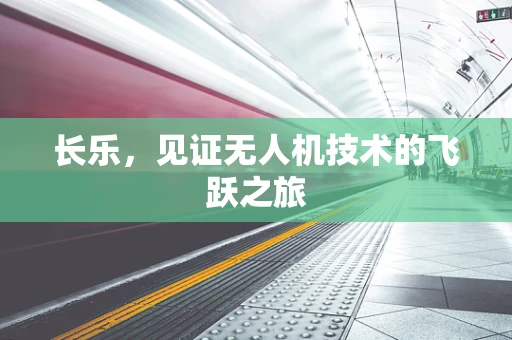 长乐，见证无人机技术的飞跃之旅