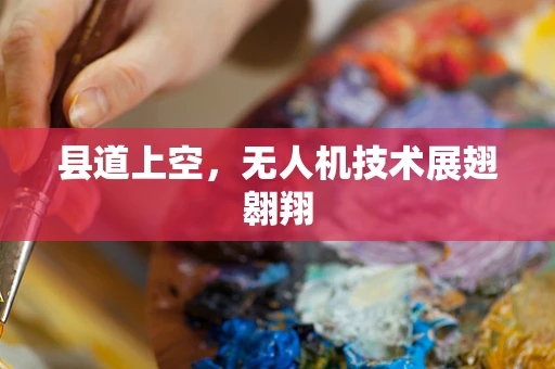 县道上空，无人机技术展翅翱翔