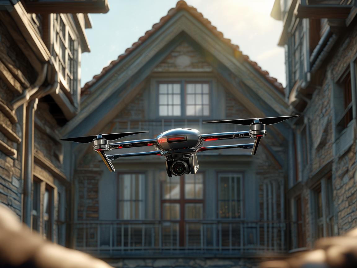 无人机飞跃，解锁阁楼隐秘角落