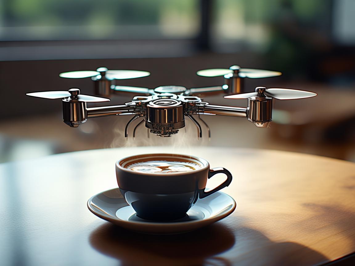 无人机与咖啡，共舞科技新乐章