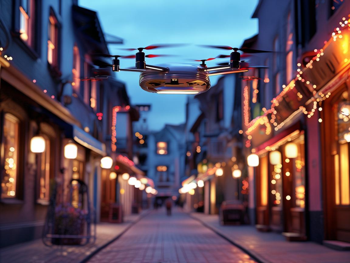 无人机助力，点亮步行街区特色小店之光