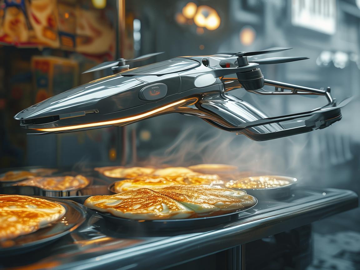 无人机技术飞跃,为鸡蛋灌饼飘香助力