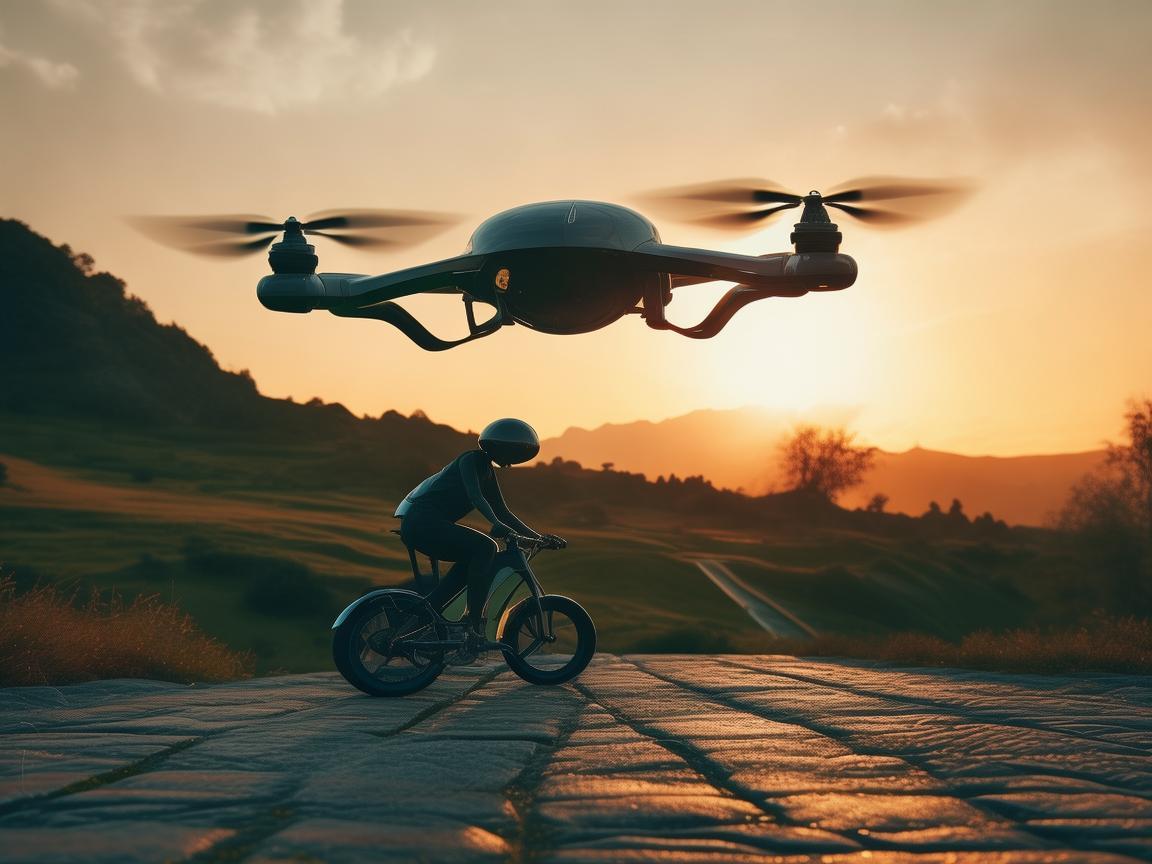 无人机技术飞跃，与小轮车共舞新篇