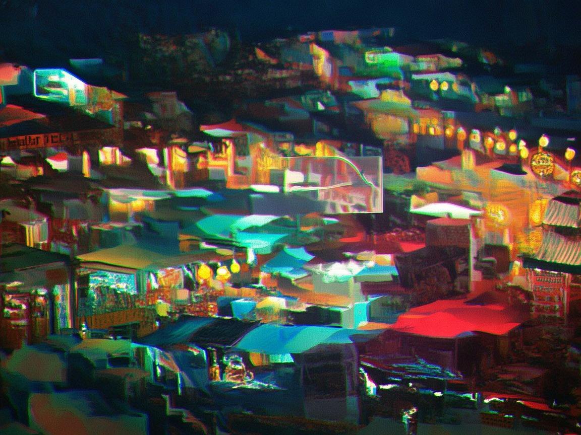 无人机助力，夜市摊焕新颜