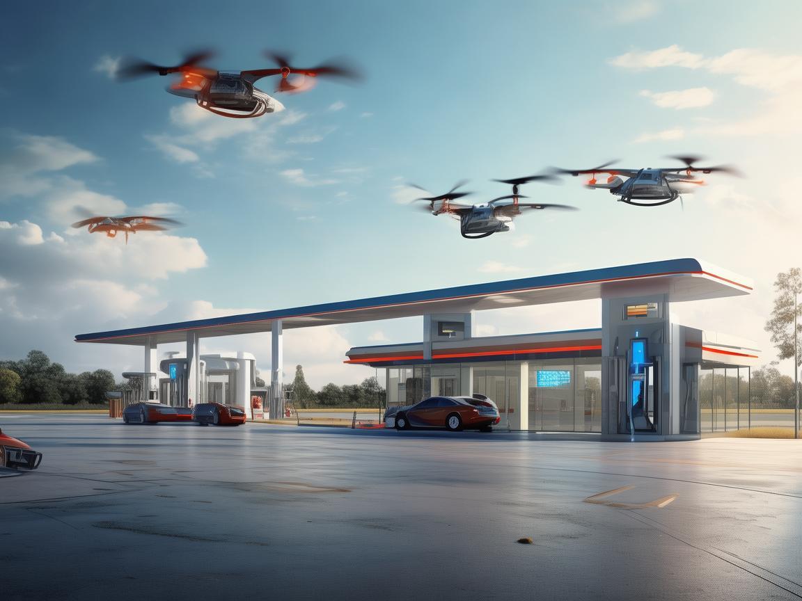无人机技术飞跃，加油站的新变革